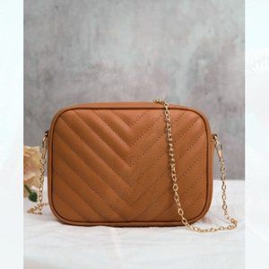 New Chain Crossbody Bag Brown 227